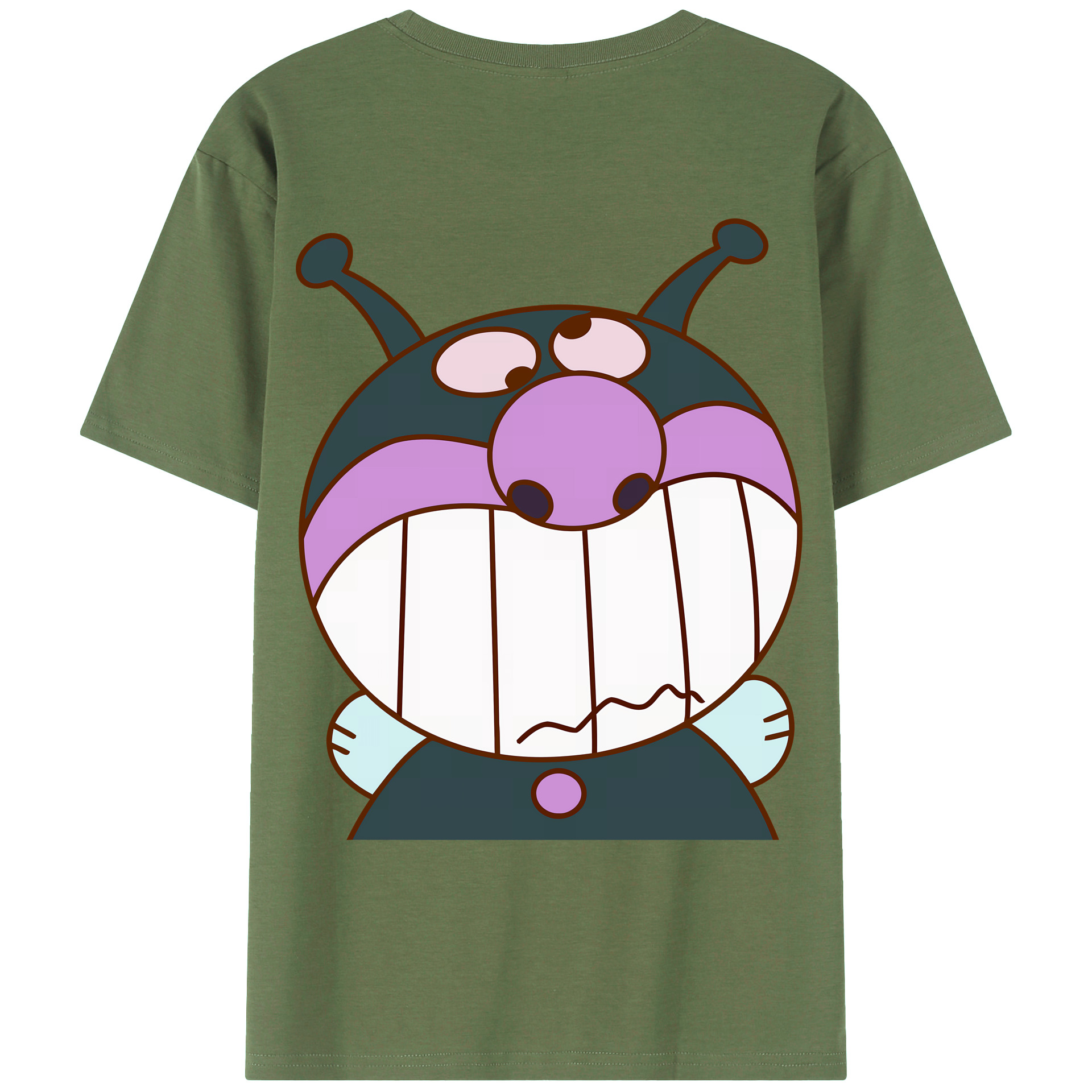 （画像用） アンパンマン Anpanman 綿100％ メンズ半袖Tシャツ（バックプリント） 通気性